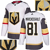 Vegas Golden Knights #81 Jonathan Marchessault White With Special Glittery Logo Adidas Jersey,baseball caps,new era cap wholesale,wholesale hats